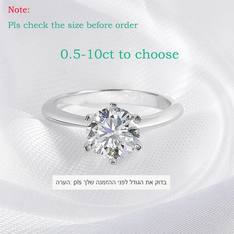 Symone GRA Diamond Ring for Women Engagement Promise Wedding Band Jewelry